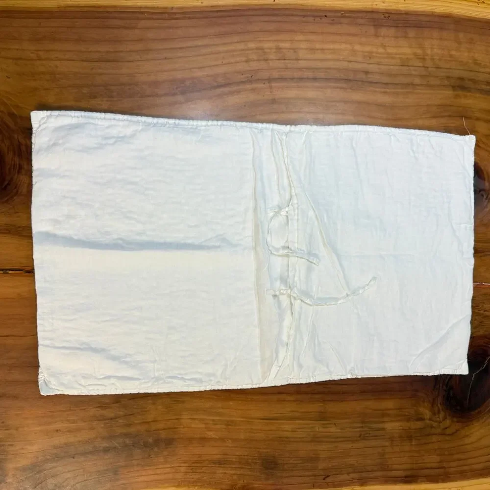 Restoration Hardware Pillow Sham LOT OF 2 Linen Quilted Rectangular King W4-30